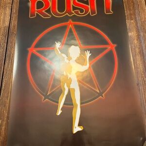 Rush Poster Starman 2005 Anthem Original Vintage Poster Red Black